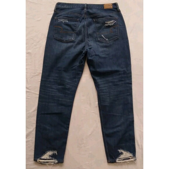 American Eagle Vintage Hi-Rise Button Fly Distressed Jeans Womens Size 10 - Picture 6 of 8